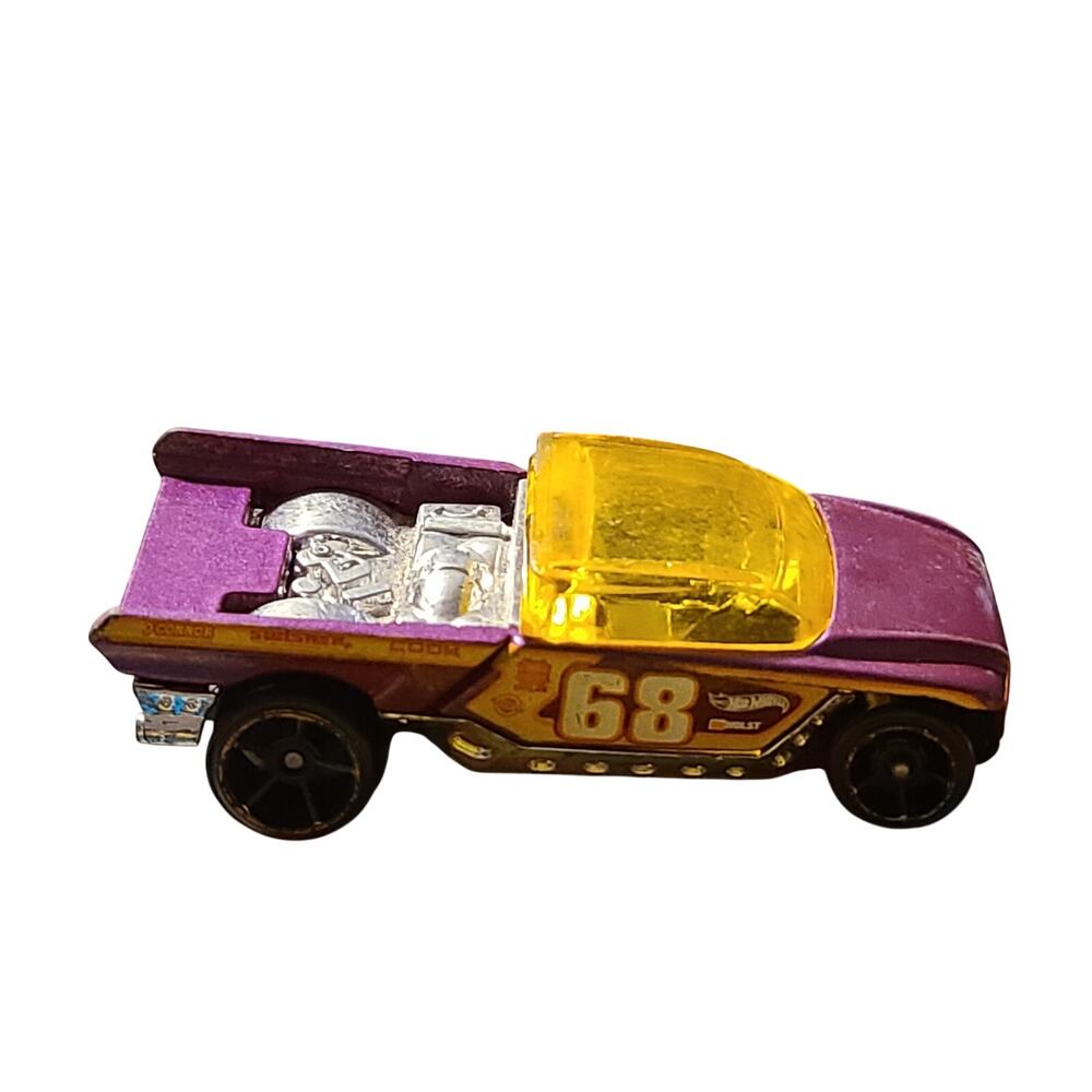 Hot Wheels Jester Triple Track Twister Purple Yellow Truck Mattel 2013